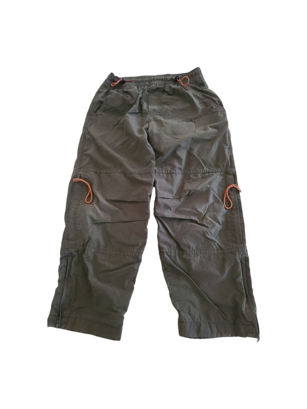 OshKosh Boys Lined Cargo Pants Khaki 6 Water-Resistant Boot Zipper